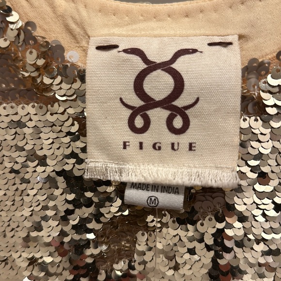 Figue gold sequin tank - Picture 3 of 5